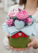 Candle Flower box ze świec sojowych – prezent na Walentynki/Urodziny 