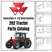 Masey Ferguson 292 Tractor Parts Catalog Katalog Części