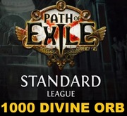 Path of Exile 1  STANDARD - 1000 DIVINE ORB  