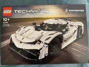 LEGO 42184 Technic - Biały hipersamochód Koenigsegg Jesko Absolut