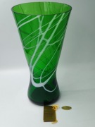 Wazon Kaspar Silesia NOWY karton Made in Germany szkło zielone zielony