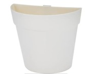 Kremowa doniczka wisząca