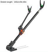 Podpórka wędkarska maks rozstaw 2.4m - czarna 