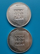 200 zł 1974 XXX lat PRL Srebro Dwie sztuki