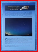 BROSZURA INFORMACYJNA POLSKIEGO TOWARZYSTWA METEORYTOWEGO - METEORYTY
