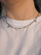 Naszyjnik UNIKAT „Pastelowy Ogród” – Kamienie Naturalne, Perły i Srebro