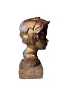 Popiersie na piaskowcu retro prl