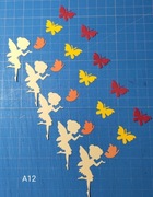 Scrapki Kraków Wróżki, Motylki (A12)