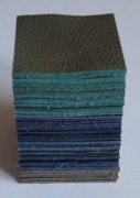 Skóra Kwadrat 6 x 6 cm (50 sztuk) Licowa Włoska Zielony Czarny i inne (26)