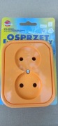 Gniazdo podwójne n/uz Polmark G2B/M pomarańczowy