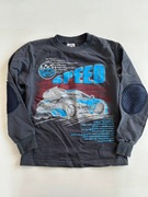 Bluza chłopięca 6-7lat 116-122cm z łatami na łokciach nadruki #1774