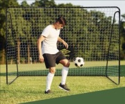 Bramka piłkarska Dunlop 300x205 metalowa z siatką nowa