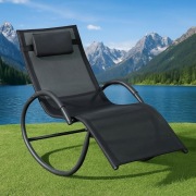 Leżak bujany ogrodowy fotel 