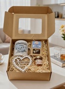 Prezent na dzień dziadka upominek gotowy box kubek miód herbata ozdobne 