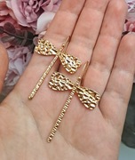 Kolczyki ważki HIT złote prezent na święta boże Narodzenie 