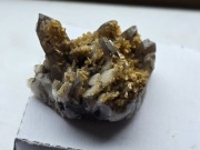 Stylbit, kwarc dymny, minerały, kamień, Strzegom