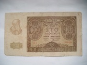 BANKNOT POLSKA 100 zł  1940 r.seria C Generalna Gubernia