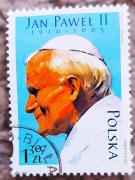 Stary znaczek pocztowy Polska 2005 papież Jan Paweł II stan db