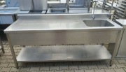 Zlew z Blatem - DORA METAL - 200/70/85 cm - s 1712.O