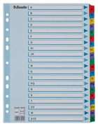 Przekładki do segregatora Esselte Mylar,kartonowe, alfabetyczne A4 20 kart,