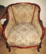 Chippendale, fotel, replika lata 70te.