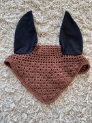 Nauszniki dla konia brązowe Cob 