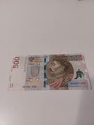 Banknot 500 zł seria AA
