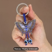 Modny brelok w kształcie Motyla na klucze 