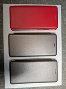 Zestaw 3x Etui z klapką do Xiaomi Redmi Note 8 Pro | Nowe |Czerwone + Szare