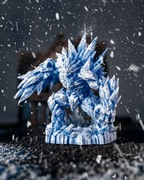 Glacier Golem – Lodowy Tytan - Figurka - 32mm 14K zgodna z DnD RPG 