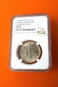 10 zł. 1965 Kolumna Zygmunta  NGC  MS66 