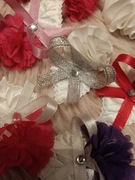 17 szt. przepiękne ozdoby kwiatki z cyrkonią