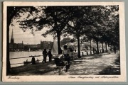 Hamburg, Neuer Fungfernstieg mit Alsterpavillon