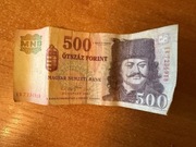 Banknot 500 forint Węgry