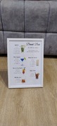 Drink bar DIY zrób to sam, karta drinków A4, na wesele, przyjęcie 