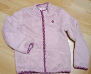 Ciepła puszysta bluza na zamek ze stójką 134 milutka 