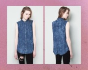 Jeansowa koszula bez rękawów Pull&Bear – modny denim, nowa z metką