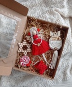 Zestaw ozdób świątecznych box prezentowy 