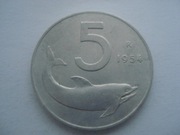 Włochy 5 lirów 1954
