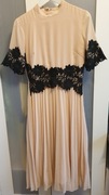 Sukienka Koktajlowa Plisowana z koronką ASOS 38