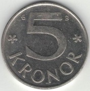 Szwecja 5 koron kronor 2001 - 28,5 mm - nr 3