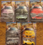 ZESTAW HOT WHEELS SILVER SERIES PONTIAC 5/5 SZTUK GRT01 GTO FIREBIRD