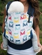 TULA ROAD TRIP nosidełko rozm. standard + wkładka TULA seat extender granat