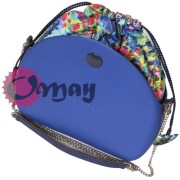 Organizer Obag Moon Light granatowy – worek/komin kwiaty | OMAY Handmade