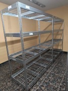 Regał Rivet Mesh wym. 180x150x60 cm, 4 półki, 300 kg 