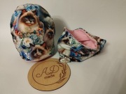 Komplet czapka komin Kotki kot koty Maine coon 