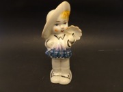 Steatyt Katowice, figurka dziewczynki z parasolką, Buksowicz, prl