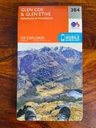 Glen Coe & Glen Etive 384, OS Explorer, Ordnance Survey