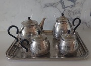 Zestaw  imbryków do samowaru, z lat PRL-u.