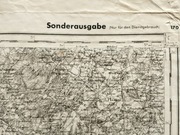 Duża Mapa Topograficzna Niemiecka wojskowa -Francja 